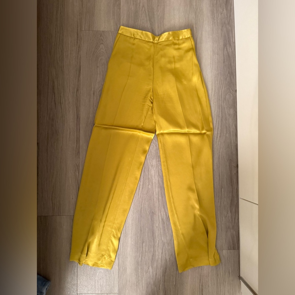 Zara golden suit pants